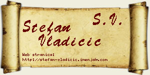 Stefan Vladičić vizit kartica